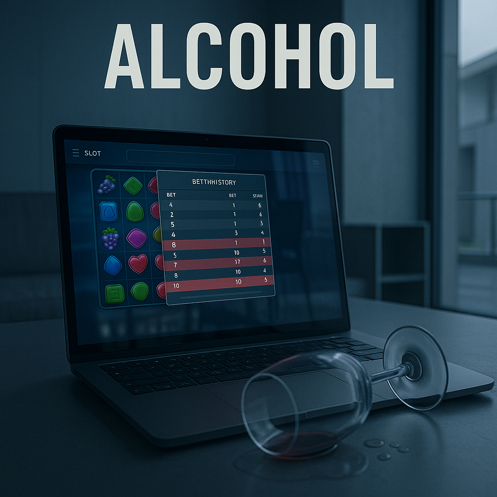 Alcohol turns slot play into distorted risk, where the bet climbs and the stopping point disappears