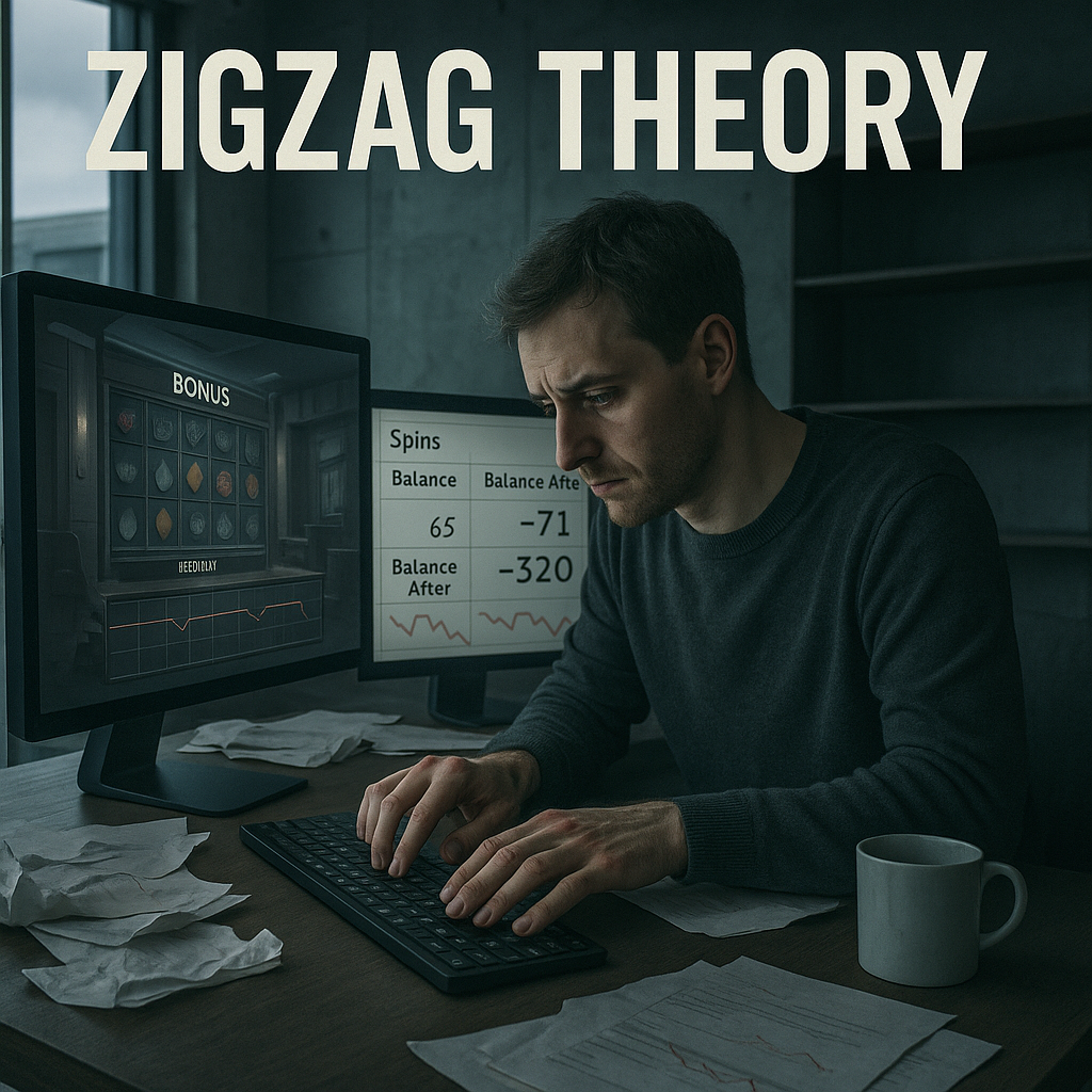 Zigzag theory in spins as a long wait between bonus events that turns play into counting distance, not wins