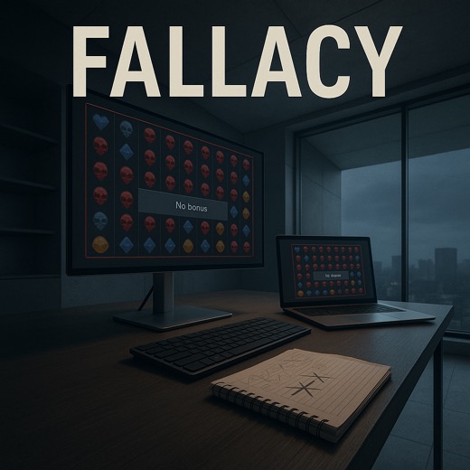 The gambler’s fallacy as a hollow promise that a win is due, while the next spin stays indifferent