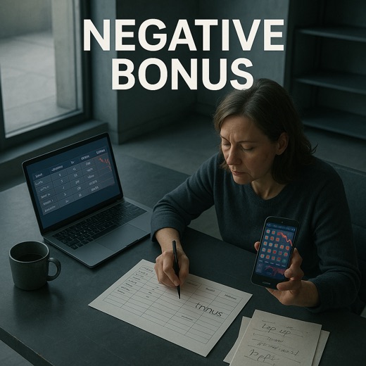 A negative scatter bonus recorded as a minus class event, resisting the urge to top up after 4 scatters