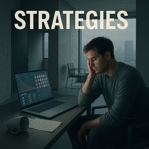 Real slot strategy as a drained room where only distance, tails, and payout classes are left to read