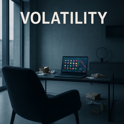 Volatility shown as a jagged payout path that makes a short slot session feel like a false pattern