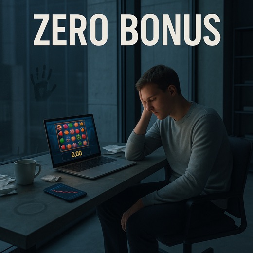 A zero scatter bonus that seems neutral, yet it quietly closes a cycle segment and resets the player’s expectation